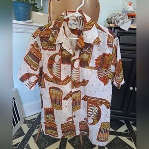 Vintage Rai Nani of Hawaii Tropical Print Shirt LARGE/XL